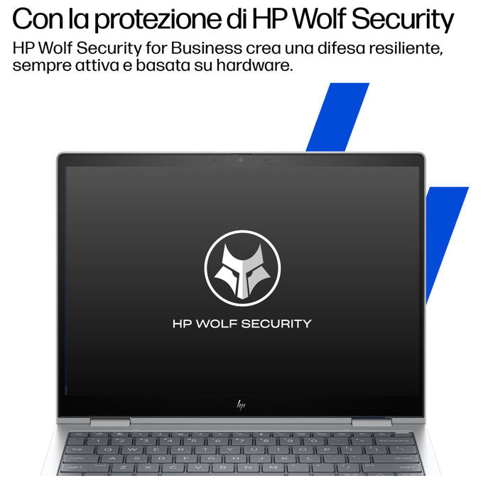 HP D76M2ET EliteBook 8 Flip G1i Notebook Ibrido 2 in 1 Intel Core Ultra 5 16GB 512GB SSD Windows 11 Pro Argento