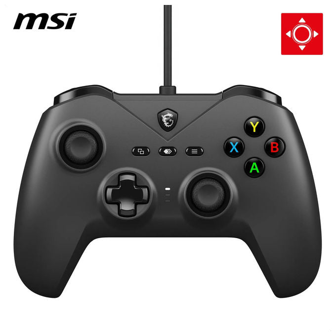 MSI Gamepad Cablato Force GC200 Trigger Effetto Hall Doppi Motori a Vibrazione Usb 3.0 Nero