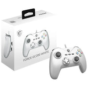 MSI Gamepad Cablato Force GC200 Trigger Effetto Hall Doppia Vibrazione Bianco