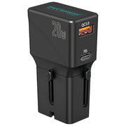Overmust Adattatore Universale da Viaggio 20W Ricarica Rapida Compatibile 200+ Paesi con USB-C e USB-A