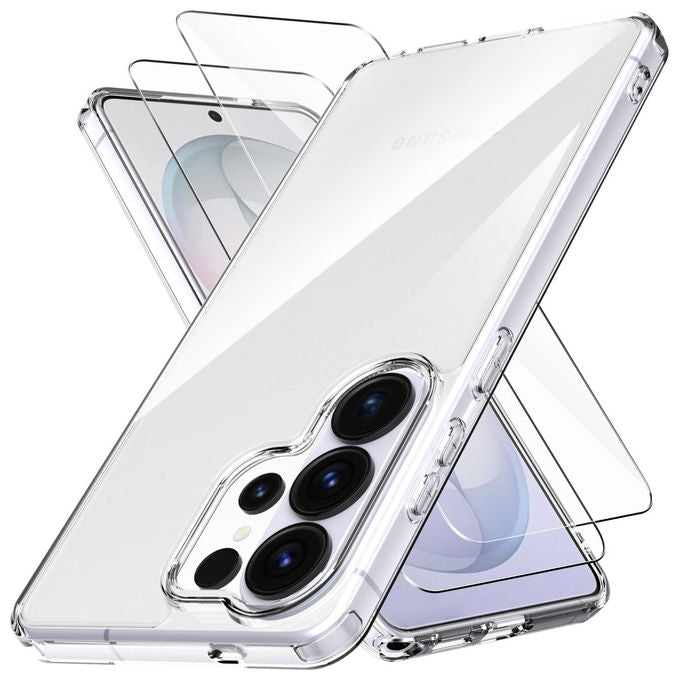 Celly, Cover Morbida, Trasparente Nero, Anti-shock, Compatibile con Samsung Galaxy S26 Ultra 5G