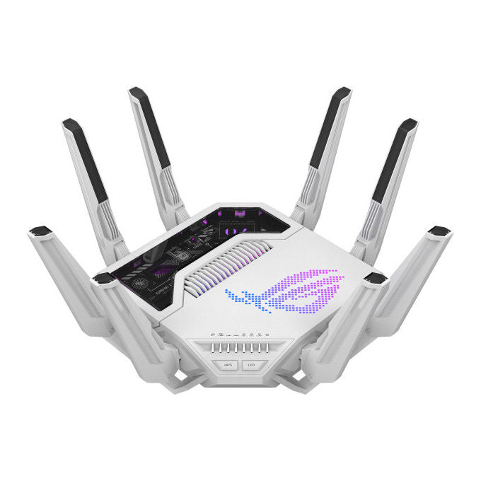 ASUS ROG Rapture GT-BE19000AI Router WiFi 7 Tri-Band 10 Gigabit Ethernet Bianco