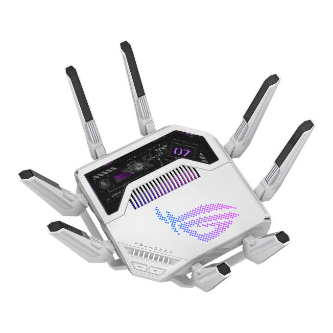 ASUS ROG Rapture GT-BE19000AI Router WiFi 7 Tri-Band 10 Gigabit Ethernet Bianco