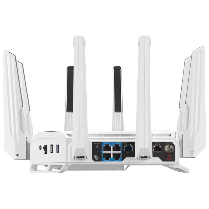ASUS ROG Rapture GT-BE19000AI Router WiFi 7 Tri-Band 10 Gigabit Ethernet Bianco