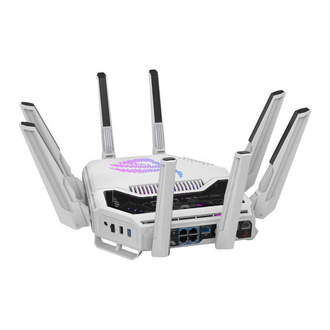 ASUS ROG Rapture GT-BE19000AI Router WiFi 7 Tri-Band 10 Gigabit Ethernet Bianco