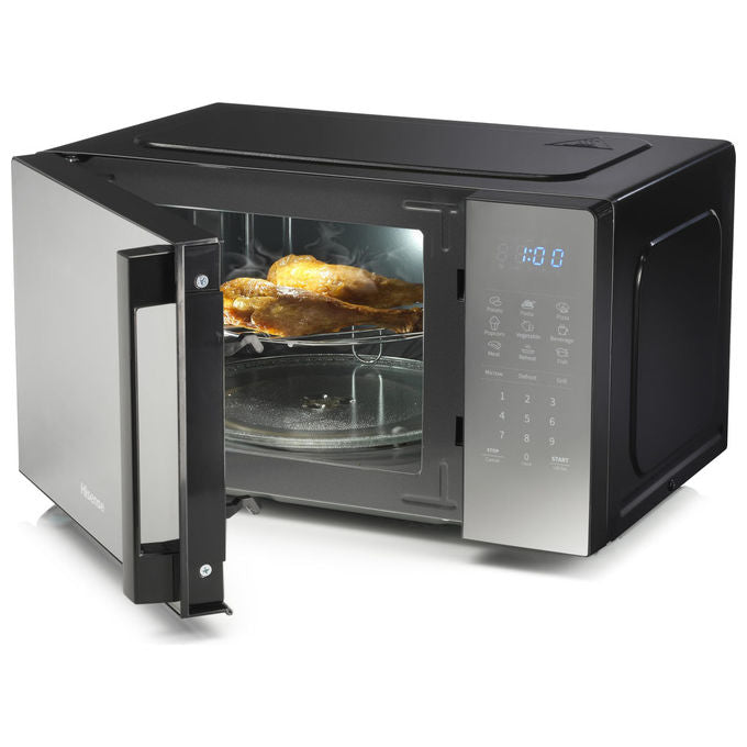 Hisense H20MOMBS4HG Forno a microonde con Grill 20 L 700 W 9 programmi Display LED colore Argento
