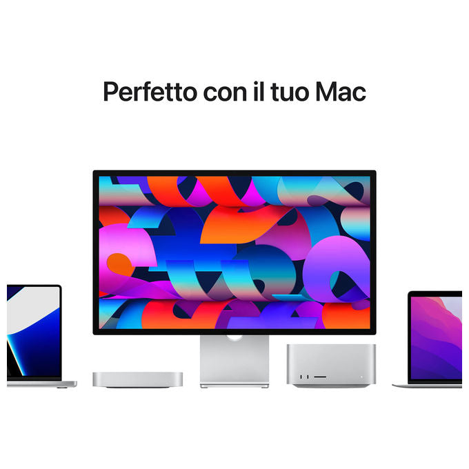 Apple, Studio Display, 27'' 5K, Vetro nanotexture, Adattatore VESA, Argento