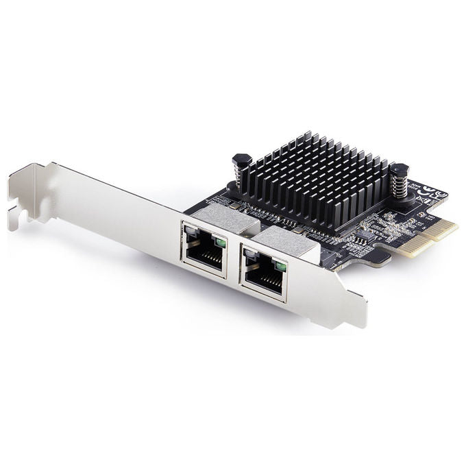 StarTech.Com, Scheda di Rete PCIe Gigabit a 2 Porte, 5G, Interfaccia LAN PCI Express, Realtek RTL8126