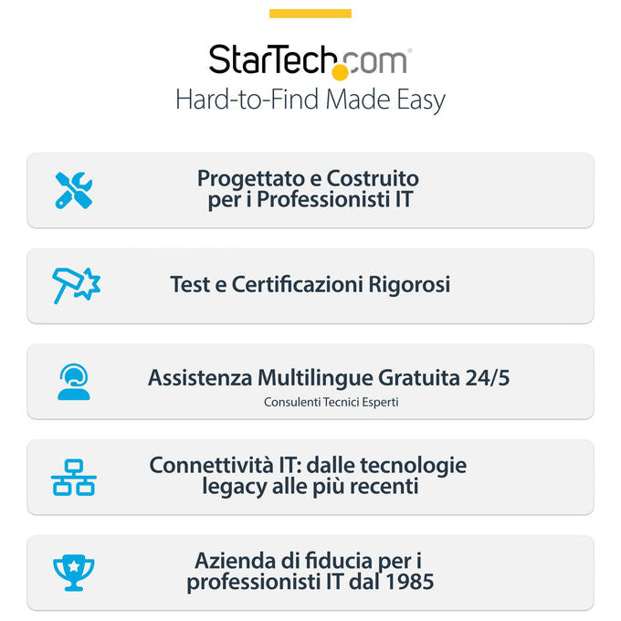 Startech.com Switch KVM DisplayPort 8 Porte 4K60Hz KIT_ Rack 1U Commutazione Rapida