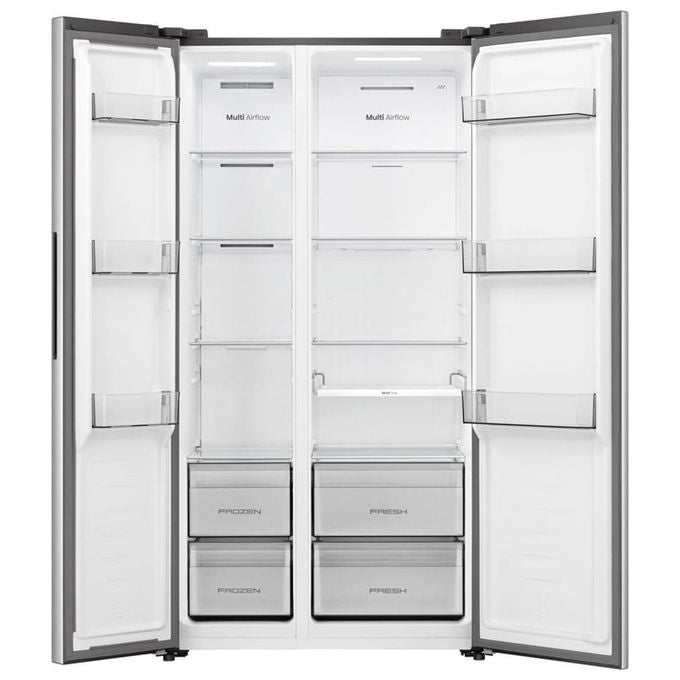 Hisense RS3P558NEIE Frigorifero Side by Side 544L Total No Frost 39dB Grigio (91,1x178,6x61,5 cm)