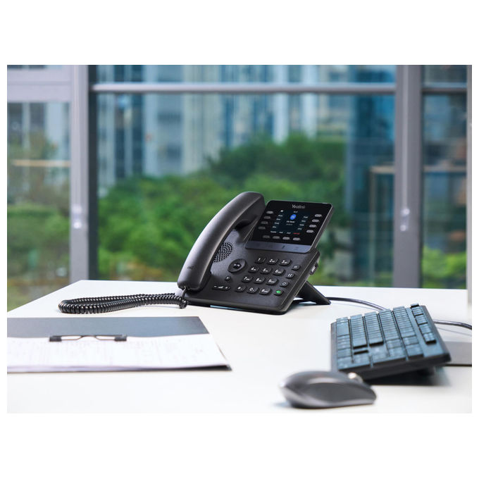 Yealink, Telefono IP con WiFi e Bluetooth, Nero