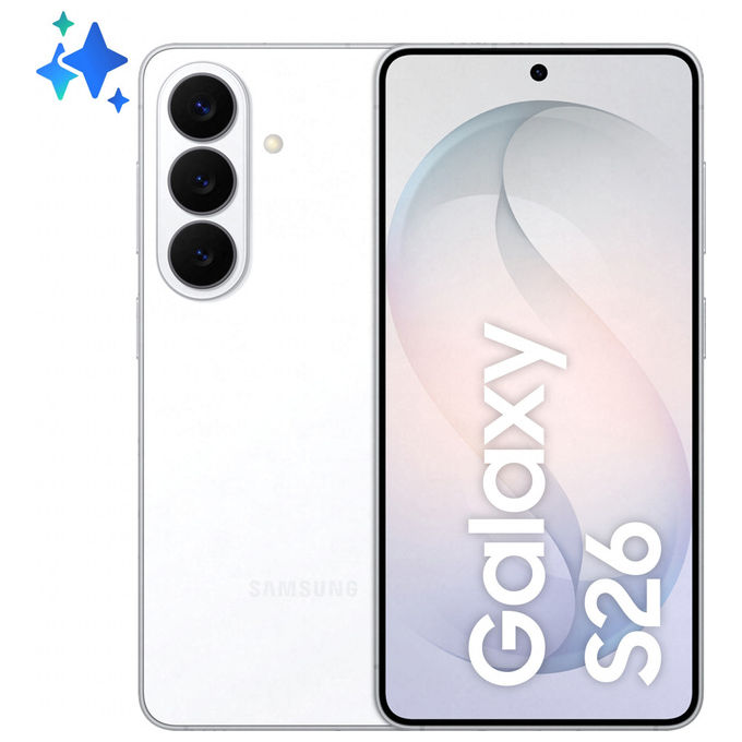 Samsung Galaxy S26 256GB Smartphone AI Fotocamera 50 MP Bianco