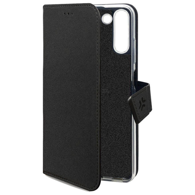 Celly Custodia a Borsellino Ecopelle Nero con Stand per Samsung Galaxy S26+