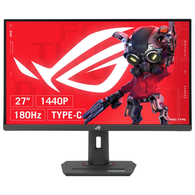 ASUS, Monitor Gaming 27'' HDR Fast IPS, 2560x1440, 320Hz, Compatibile G-Sync, Nero