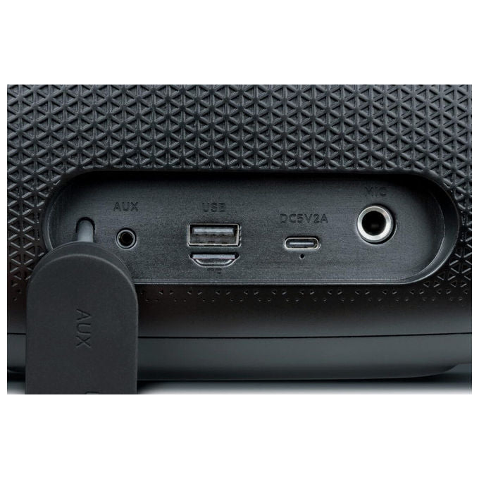 Big Ben, Altoparlante Wireless Luminoso, 100W, Bluetooth, USB, Micro-SD, Batteria 6000mAh