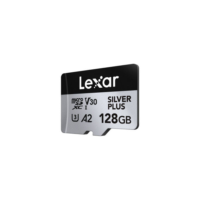 Lexar LMSSIPL128G-BNANG Professional Silver Plus MicroSDXC 128 GB UHS-I U3 V30 A2 205 MB-s colore Nero Argento