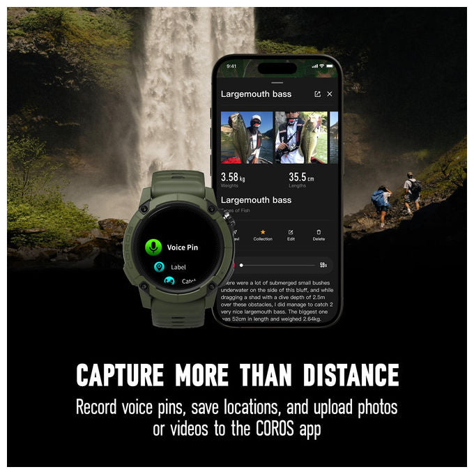 Coros Nomad Orologio GPS Sportivo Touchscreen MIP 1.3'' 22 giorni Batteria Mappe Globali Verde