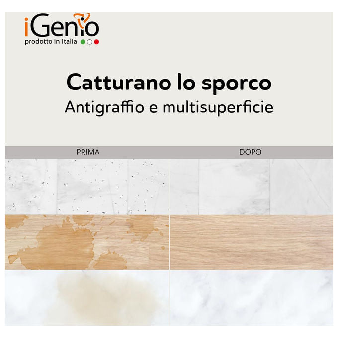 Igenio Panni di Ricambio Mop per Robot Lavapavimenti Ø13cm 6 Pezzi Art.939