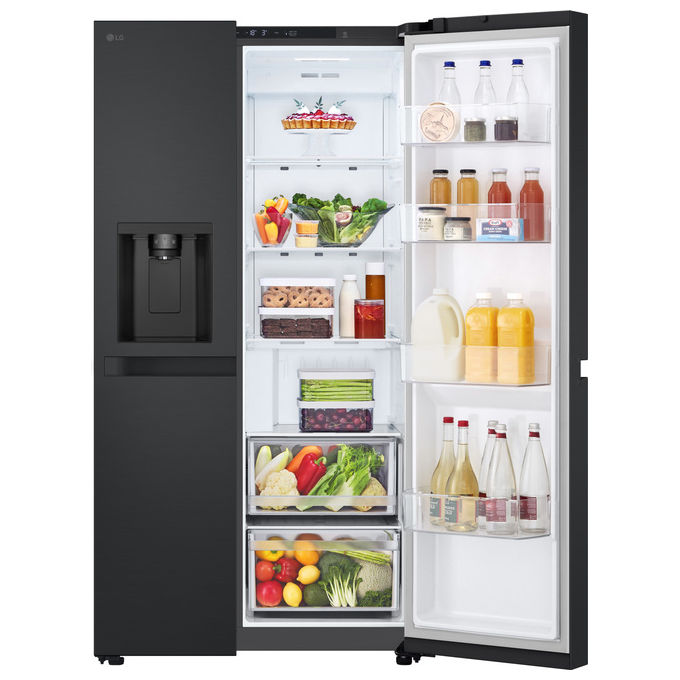 LG GSLC40EPPE Frigorifero Americano Side by Side 638 L 179 cm Classe E 36 dB Total No Frost Dispenser colore Nero