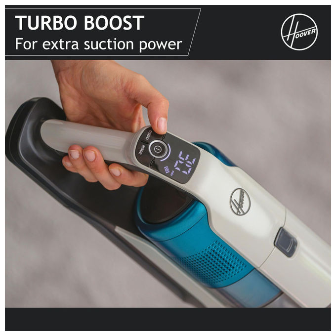 Hoover HF916BF HF9 Aspirapolvere senza fili Brushless 61 AW 4000 mAh autonomia 30 min Anti Torsione colore Blu