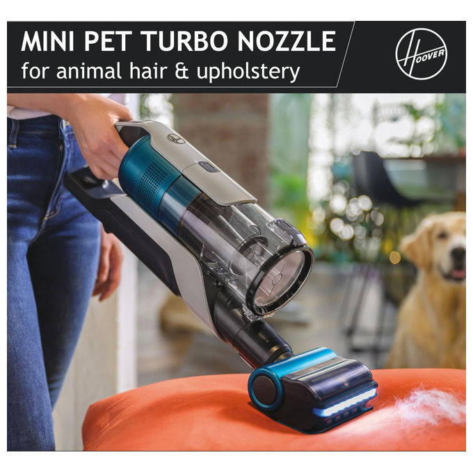 Hoover HF916BF HF9 Aspirapolvere senza fili Brushless 61 AW 4000 mAh autonomia 30 min Anti Torsione colore Blu