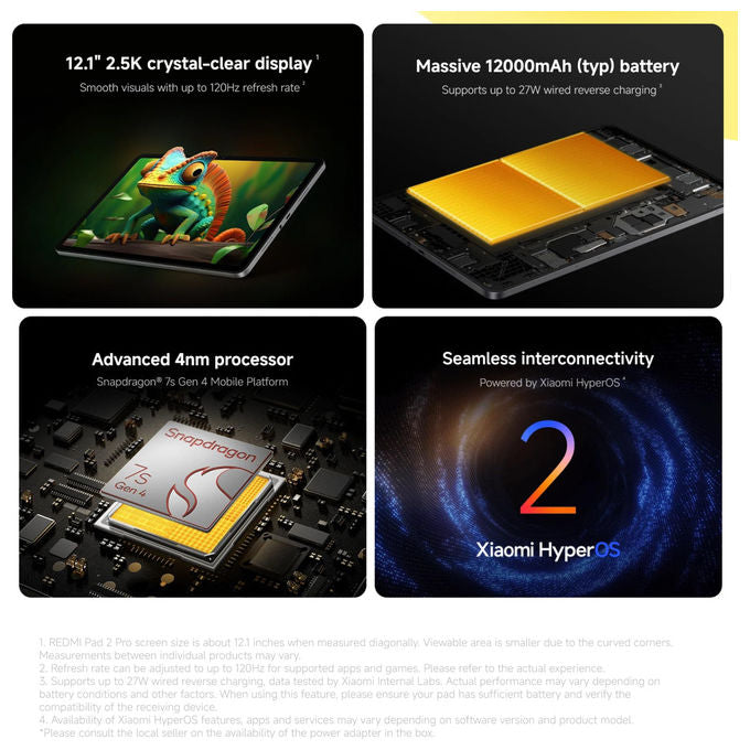 Xiaomi, Redmi Pad 2 Pro, 6GB RAM, 128GB ROM, Viola Lavanda