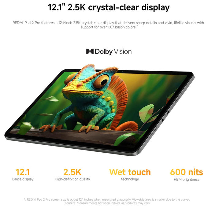 XIAOMI, Tablet, Redmi Pad 2 Pro, 6G RAM, 128G ROM, Grigio Grafite
