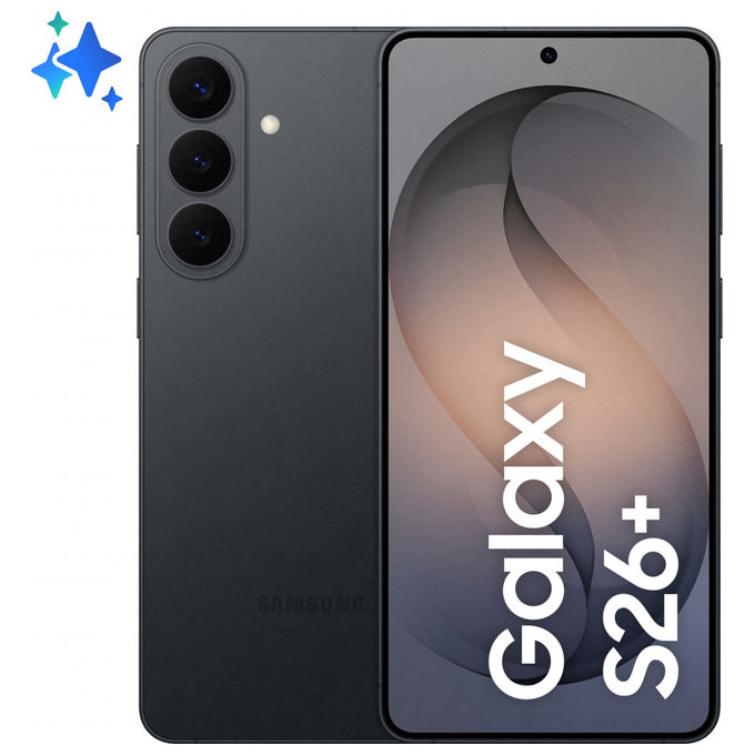 Samsung, Galaxy S26+ 5G, 512GB, Nero, Smartphone AI, Fotocamera 50MP