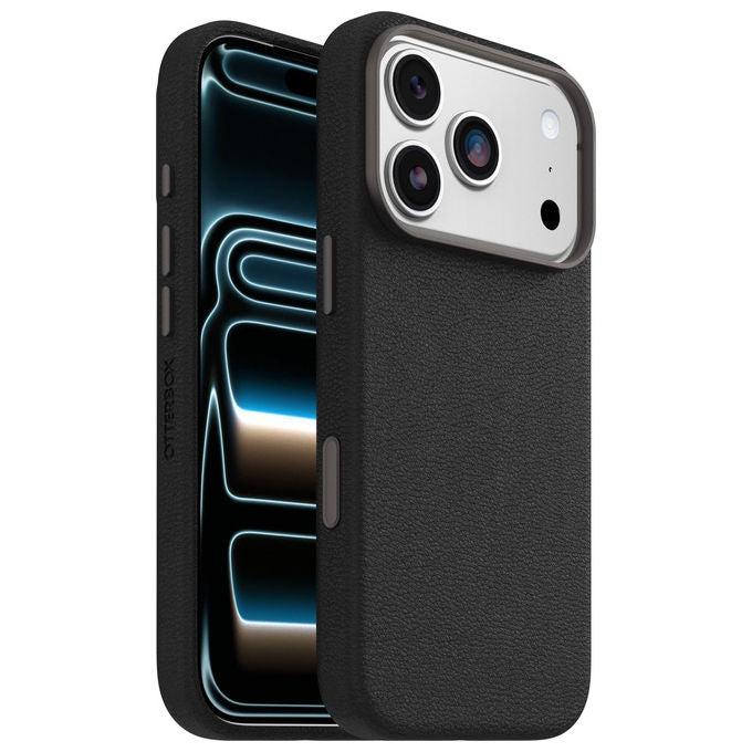 Otterbox Symmetry Series Cactus Leather MagSafe Custodia iPhone 17 Pro Antiurto Nera
