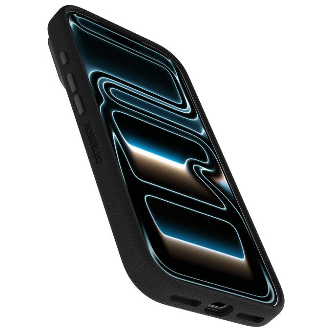 Otterbox Symmetry Series Cactus Leather MagSafe Custodia iPhone 17 Pro Antiurto Nera
