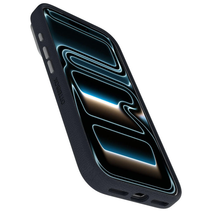 Otterbox Symmetry Series Cactus Leather MagSafe Cover iPhone 17 Pro Antiurto Blu