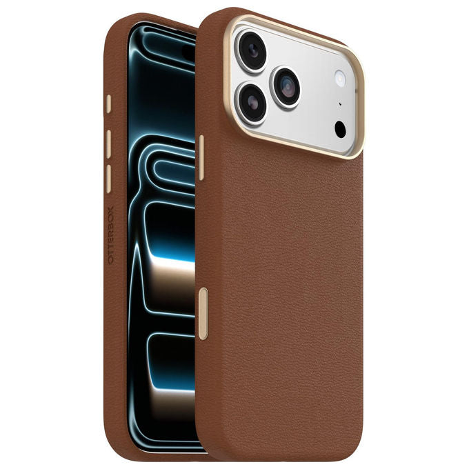 Otterbox Symmetry Series Cactus Leather MagSafe Custodia iPhone 17 Pro Max Marrone Antiurto