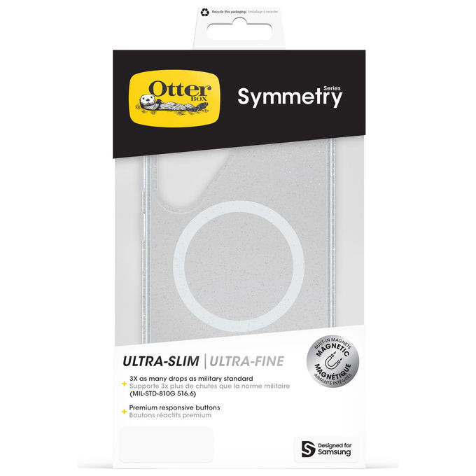 OtterBox, Cover Samsung Galaxy S25 Ultra, Symmetry Series Clear con Magneti, Resistente a shock e cadute, Trasparente