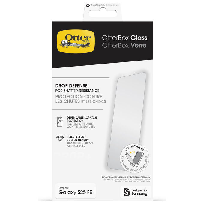 Otterbox Pellicola Protettiva in Vetro Temperato Durezza 9H Anti-rottura Anti-graffio per Samsung Galaxy S25 FE
