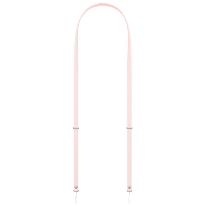 Apple Tracolla Rosa Chiaro Tessuto Riciclato per iPhone