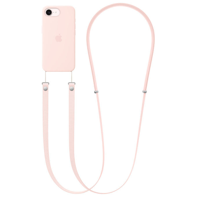 Apple Tracolla Rosa Chiaro Tessuto Riciclato per iPhone