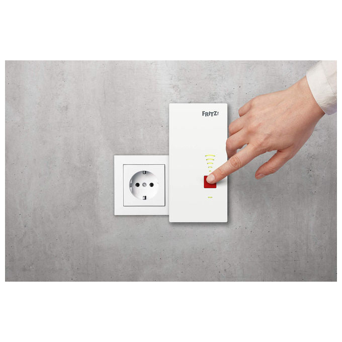 Fritz! Repeater 2400, Dual-WLAN AC + N, 1.733 Mbit-s, 600MBit-s, Gigabit-LAN, WLAN Mesh