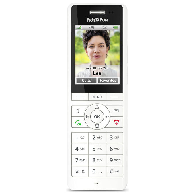 FRITZ! 20003010 Fritz!Fon X6 Telefono Cordless DECT Display a Colori 2,4'' Vivavoce Full-Duplex Smart Home colore Bianco