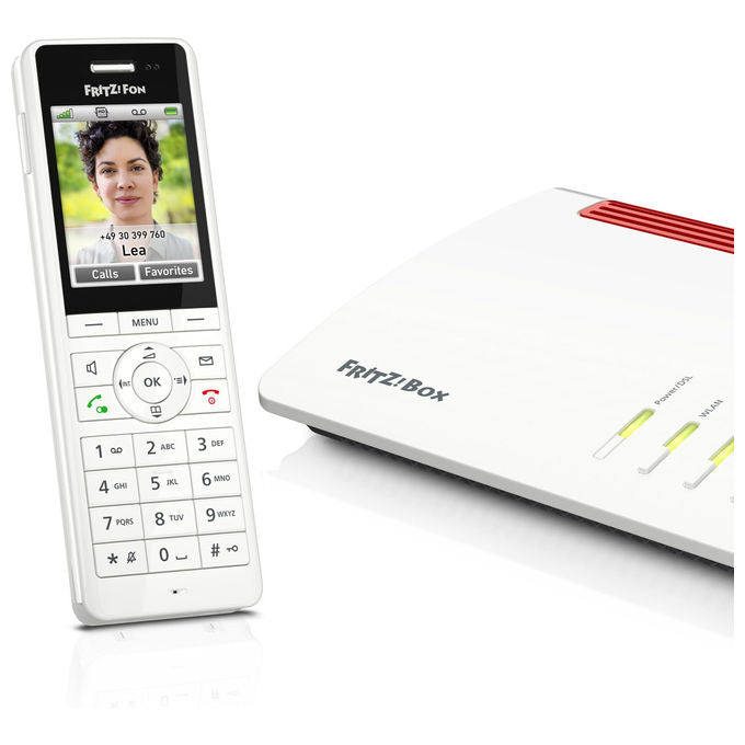 FRITZ! 20003010 Fritz!Fon X6 Telefono Cordless DECT Display a Colori 2,4'' Vivavoce Full-Duplex Smart Home colore Bianco