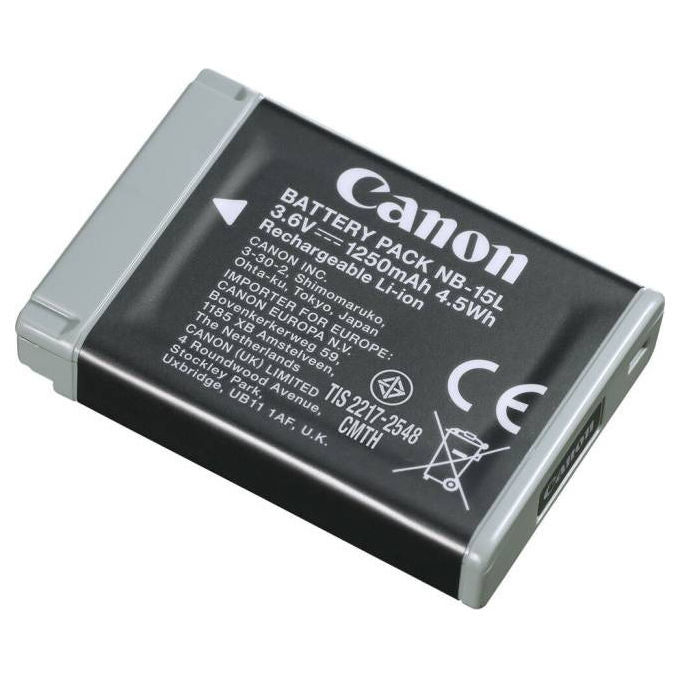 Canon, Batteria NB-15L, Ioni di Litio, PowerShot G7 X Mark III, SX740 HS