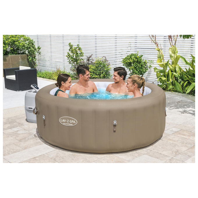 Bestway, Idromassaggio Gonfiabile Lay-Z-Spa Palm Springs AirJet, 4-6 Persone, 196x71 cm