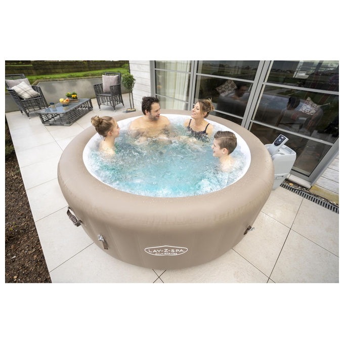 Bestway, Idromassaggio Gonfiabile Lay-Z-Spa Palm Springs AirJet, 4-6 Persone, 196x71 cm