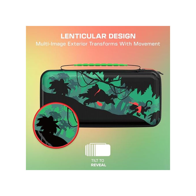Turtle Beach Custodia PlayTrek Donkey Kong per Nintendo Switch 2 Nero e Verde