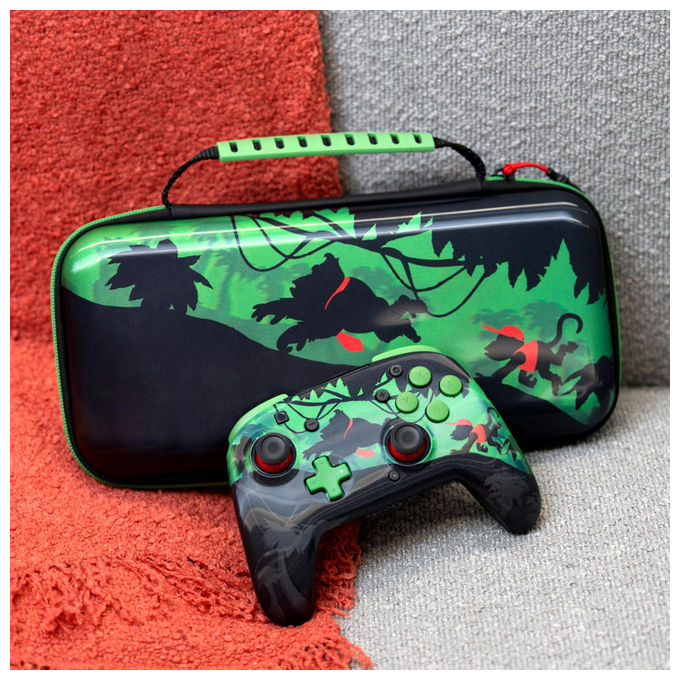 Turtle Beach Custodia PlayTrek Donkey Kong per Nintendo Switch 2 Nero e Verde