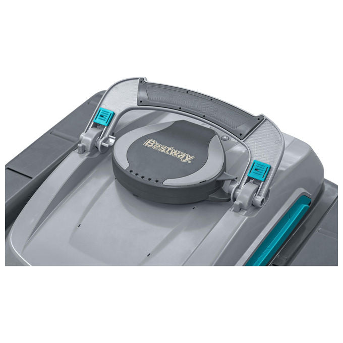 Bestway 58942 AquaTronix Pro G300 Robot Piscina 2in1 Aspiratore e Skimmer Cordless Batteria Litio 120 min fino a 50 m² colore Grigio