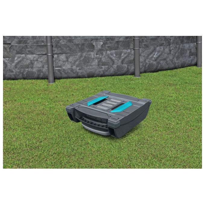 Bestway 58942 AquaTronix Pro G300 Robot Piscina 2in1 Aspiratore e Skimmer Cordless Batteria Litio 120 min fino a 50 m² colore Grigio