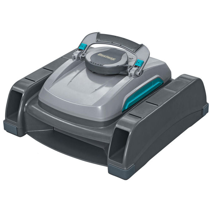 Bestway 58942 AquaTronix Pro G300 Robot Piscina 2in1 Aspiratore e Skimmer Cordless Batteria Litio 120 min fino a 50 m² colore Grigio