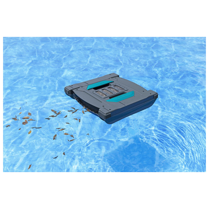 Bestway 58942 AquaTronix Pro G300 Robot Piscina 2in1 Aspiratore e Skimmer Cordless Batteria Litio 120 min fino a 50 m² colore Grigio