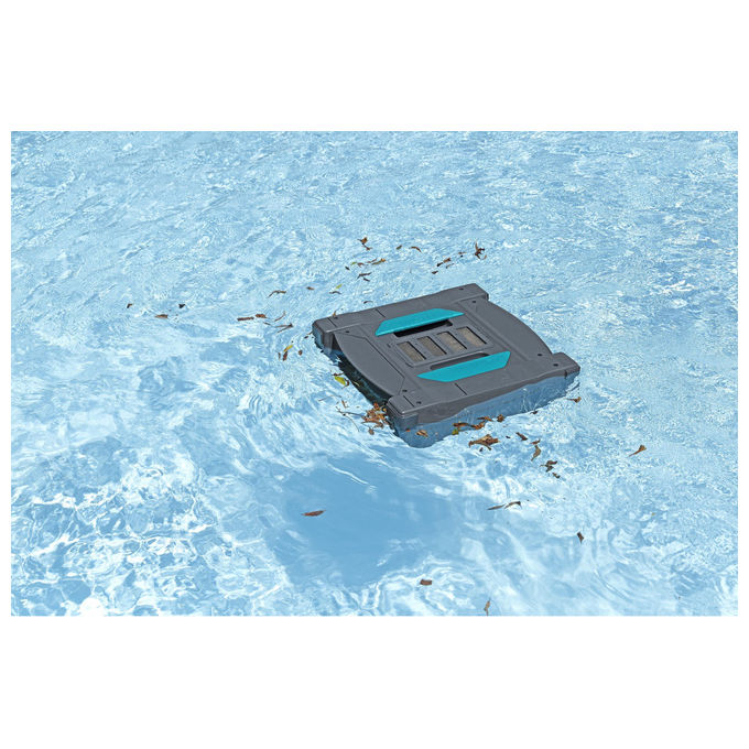 Bestway 58942 AquaTronix Pro G300 Robot Piscina 2in1 Aspiratore e Skimmer Cordless Batteria Litio 120 min fino a 50 m² colore Grigio