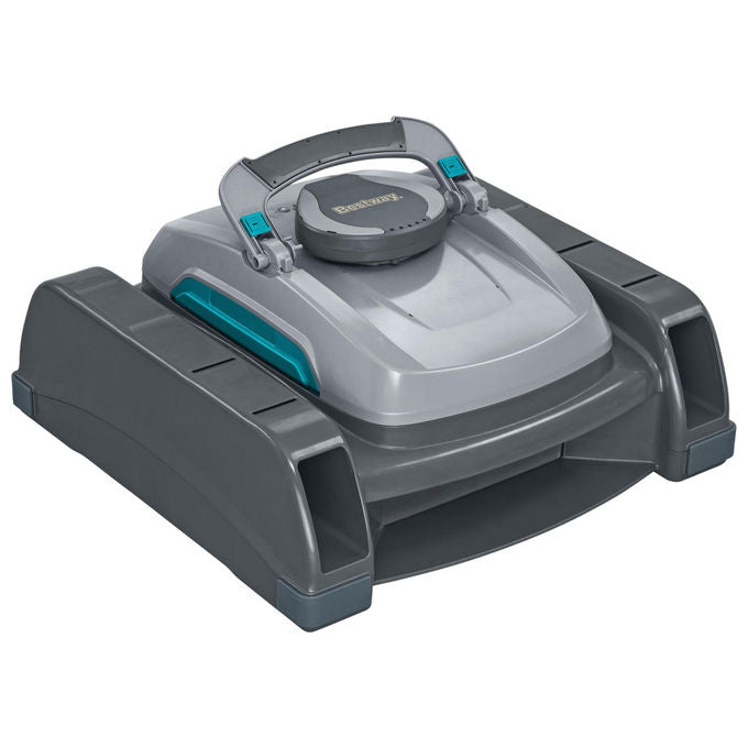 Bestway 58942 AquaTronix Pro G300 Robot Piscina 2in1 Aspiratore e Skimmer Cordless Batteria Litio 120 min fino a 50 m² colore Grigio